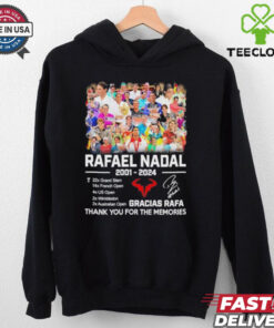 Official Rafael Nadal 2001 2024 Gracias Rafa Thank You For The Memories signatures Shirt