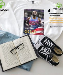 Official Rai Benjamin Team USA Gold Medal Men’s 400m Hurdles Paris Olympic 2024 Poster t shirt