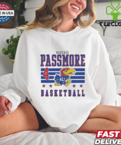 Official Rakease Passmore Kansas Jayhawks Baseball Rally NIL Striped Shirt