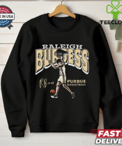 Official Raleigh Burgess Illustrated Purdue Boilermakers Basketball Signature t shirt