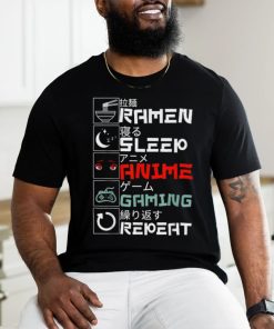 Official Ramen Sleepy Anime Gaming Repeat Shirt