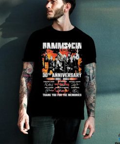 Official Rammstein 30th Anniversary 1994 2024 Thank You For The Memories Signature Unisex T Shirt