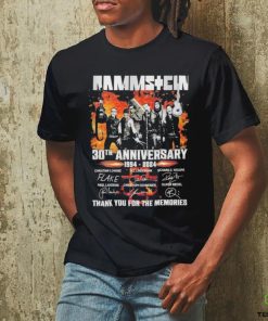 Official Rammstein 30th Anniversary 1994 2024 Thank You For The Memories Signature Unisex T Shirt
