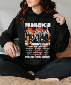 Official Rammstein 30th Anniversary 1994 2024 Thank You For The Memories Signature Unisex T Shirt