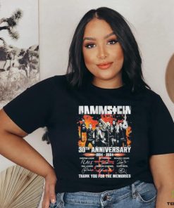 Official Rammstein 30th Anniversary 1994 2024 Thank You For The Memories Signature Unisex T Shirt