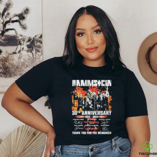 Official Rammstein 30th Anniversary 1994 2024 Thank You For The Memories Signature Unisex T Shirt