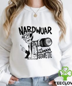 Official Rapalert6 Nardwuar Mic The Human Serviette Shirt