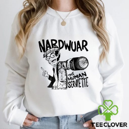 Official Rapalert6 Nardwuar Mic The Human Serviette Shirt