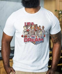 Official Rare Basketball 1992 USA Dream Team Caricature Shirt