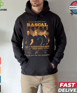 Official Rascal Flatts 25th Anniversary 1999 2024 Life Is A Highway Tour Thank You For The Memories Signatures Shirt