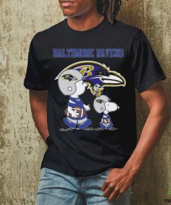 Official Ravens Snoopy Play Soccer T Shirt