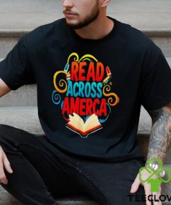 Official Reads across America reading teacher books reader T shirt