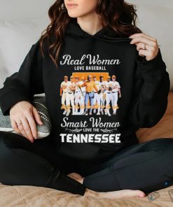 Official Real Women Love Baseball Smart Women Love The Tennessee Volunteers Signatures Shirt