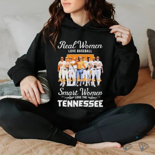 Official Real Women Love Baseball Smart Women Love The Tennessee Volunteers Signatures Shirt