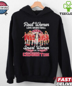 Official Real Women Love Basketball Smart Women Love The Alabama Crimson Tide Signatures T shirts