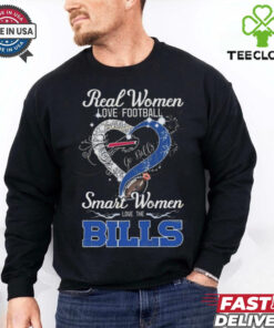 Official Real Women Love Football Smart Women Love The Buffalo Bills – Go Bills 2024 Shirt