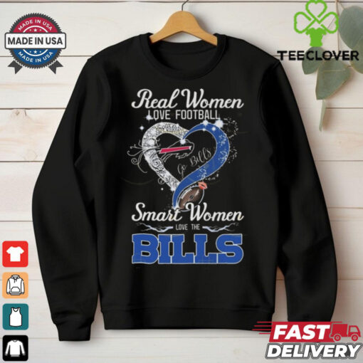 Official Real Women Love Football Smart Women Love The Buffalo Bills – Go Bills 2024 Shirt