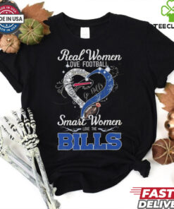 Official Real Women Love Football Smart Women Love The Buffalo Bills – Go Bills 2024 Shirt