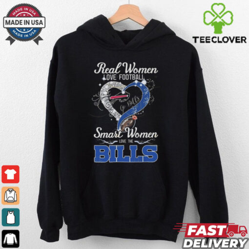 Official Real Women Love Football Smart Women Love The Buffalo Bills – Go Bills 2024 Shirt