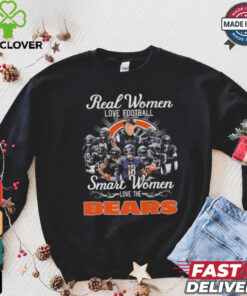 Official Real Women Love Football Smart Women Love The Chicago Bears Signatures 2024 Shirt