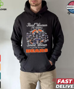 Official Real Women Love Football Smart Women Love The Chicago Bears Signatures 2024 Shirt