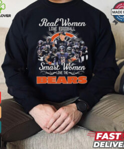 Official Real Women Love Football Smart Women Love The Chicago Bears Signatures 2024 Shirt