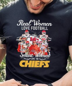 Official Real Women Love Football Smart Women Love The Chiefs 2022 Signatures Shirt