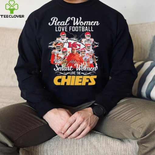 Official Real Women Love Football Smart Women Love The Chiefs 2022 Signatures Shirt