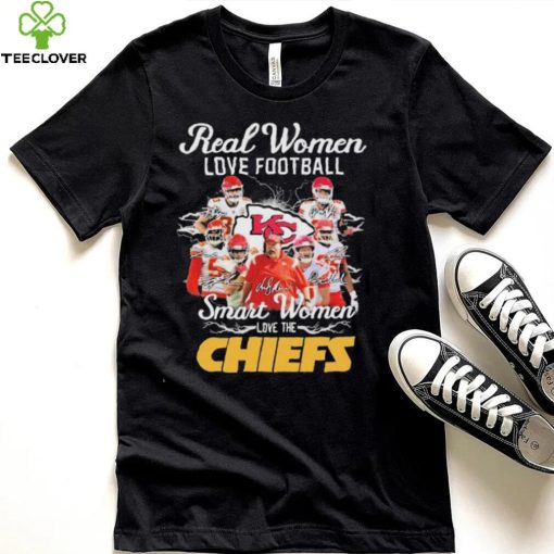 Official Real Women Love Football Smart Women Love The Chiefs 2022 Signatures Shirt