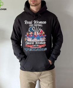 Official Real Women Love Football Smart Women Love The Houston Texans T Shirt