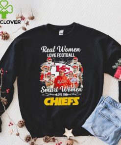 Official Real Women Love Football Smart Women Love The Kansas City Chiefs Champions Unisex T Shirt