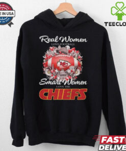 Official Real Women Love Football Smart Women Love The Kansas City Chiefs T Shirt