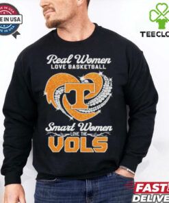 Official Real Women Love Football Smart Women Love The Tennessee Volunteers Heart Diamond T shirts