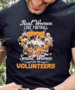 Official Real Women love football smart Women love the Tennessee Volunteers team signatures shirt