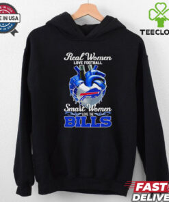 Official Real women love football smart women love the Bills heart shirt