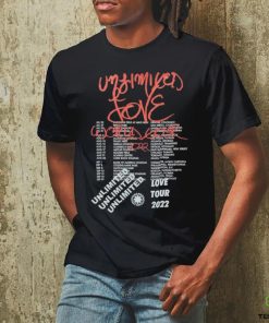 Official Red Hot Chili Peppers Unlimited Love World Tour T shirts