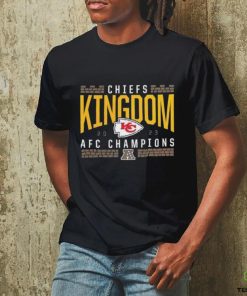 Official Red Kansas City Chiefs 2023 AFC champions hometown not done hoodie, sweater, longsleeve, shirt v-neck, t-shirt