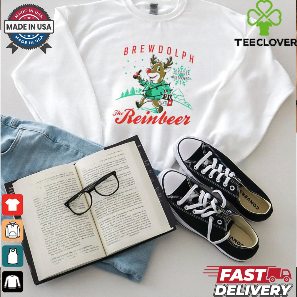 Official Reindeer Brewdolph the Reinbeer let’s get blitzened shirt Official Reindeer Brewdolph the Reinbeer let’s get blitzened shirt
