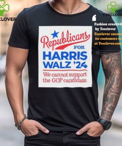 Official Republicans For Harris Walz, We Can’t Support The GOP Candidate Shirt 1 Official Republicans For Harris Walz, We Can’t Support The GOP Candidate Shirt