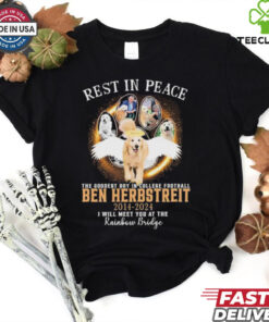Official Rest In Peace The Goodest Boy In College Football Ben Herbstreit 2014 2024 I Will Meet You At The Rainbow Bridge t shirt