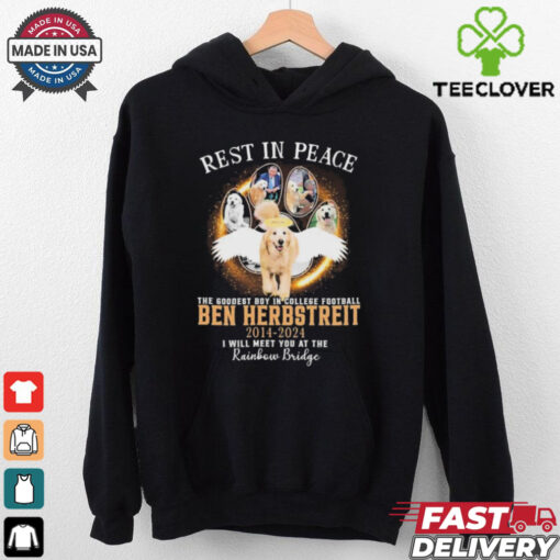 Official Rest In Peace The Goodest Boy In College Football Ben Herbstreit 2014 2024 I Will Meet You At The Rainbow Bridge t shirt