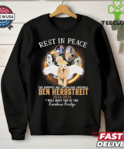 Official Rest In Peace The Goodest Boy In College Football Ben Herbstreit 2014 2024 I Will Meet You At The Rainbow Bridge t shirt