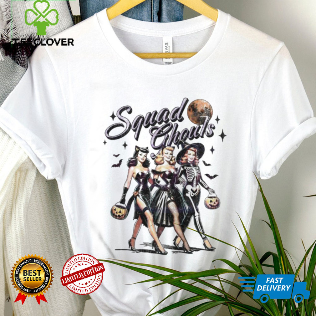 Official Retro Halloween Squad Ghouls Spooky Witches T Shirt Official Retro Halloween Squad Ghouls Spooky Witches T Shirt
