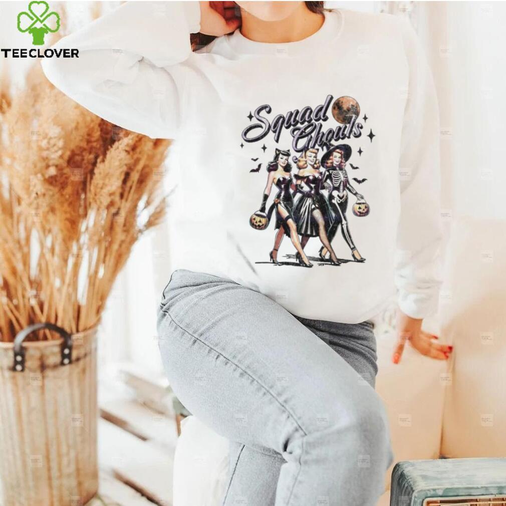 Official Retro Halloween Squad Ghouls Spooky Witches T Shirt Official Retro Halloween Squad Ghouls Spooky Witches T Shirt
