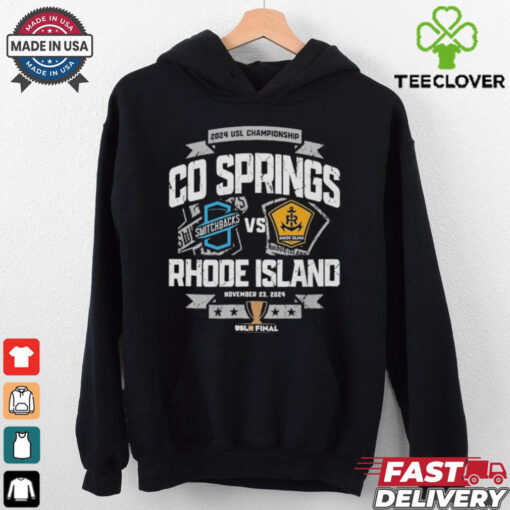 Official Rhode Island FC Vs Co Springs 2024 USL Championship Final Match Up Shirt