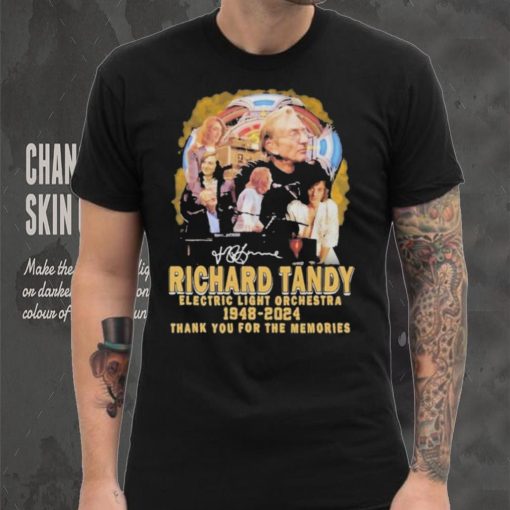 Official Richard Tandy Electric Light Orchestra 1948 2024 Thank You For The Memories T Shirt