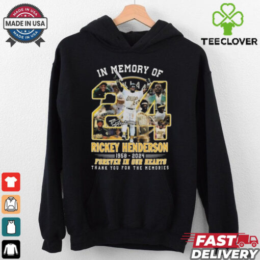 Official Rickey Henderson 1958 2024 Oakland Athletics Memories Signature Shirt