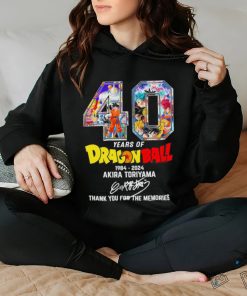 Official Rip Akira Toriyama 40 Years Of Dragonball Thank You For The Memories 1984 2024 Shirt