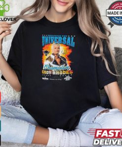 Official Ripple Junction Black Cody Rhodes Undisputed WWE Universal Champion Signature Graphic t shirt