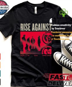 Official Rise Against Band Photo Chicago, Il USA 2024 t shirt